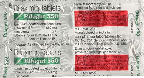 Rifagut 550 MG Tablet (10): Uses, Side Effects, Price .
